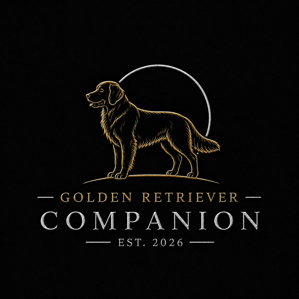 Golden Retriever embroidery T-shirt